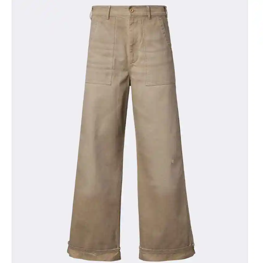 Acne Studios  棉斜纹阔腿裤