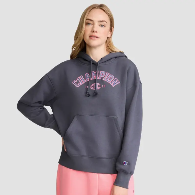 Champion 冠军 Logo印花连帽卫衣