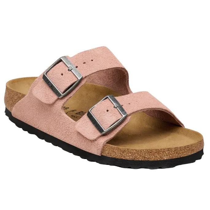 Birkenstock 勃肯 Arizona 窄版绒面凉鞋