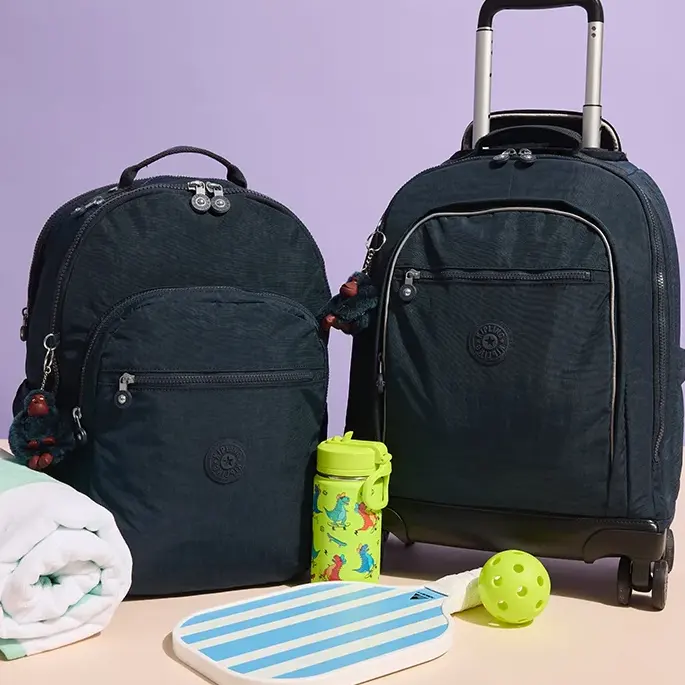 Kipling：旅行系列包袋热卖！Art 中号托特旅行包$97、Agot 便携洗漱收纳包$44