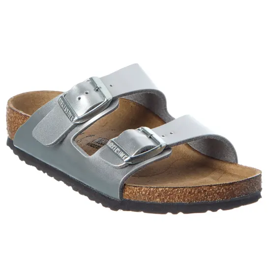 Birkenstock 勃肯 Arizona 银色凉鞋