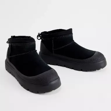 UGG 黑色迷你雪地靴