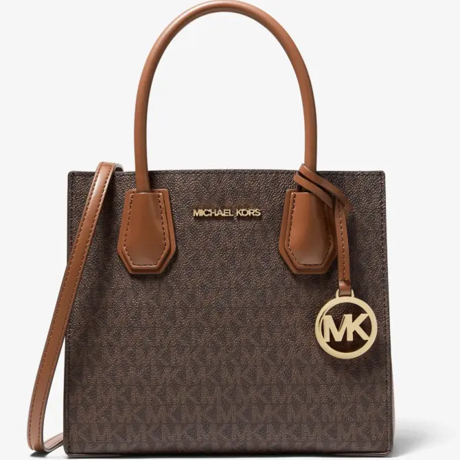 Michael Kors Mercer 中号老花斜挎包
