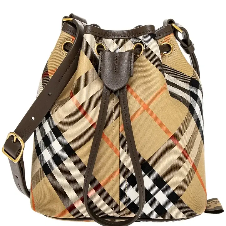 Burberry 巴宝莉格纹水桶包