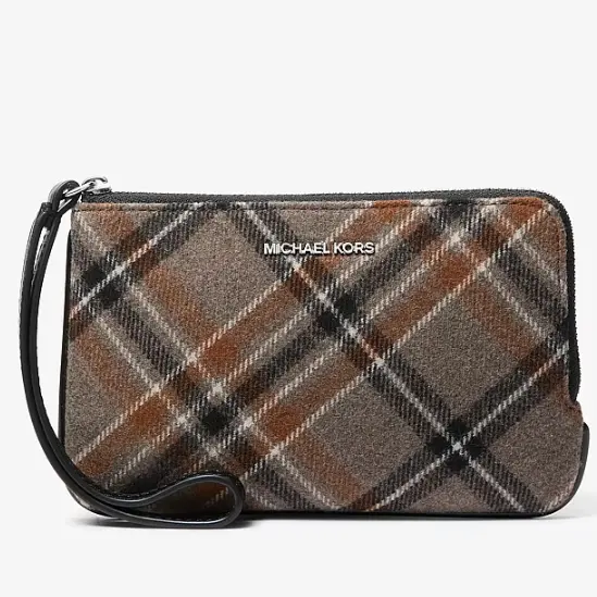 Michael Kors 格纹羊毛腕包