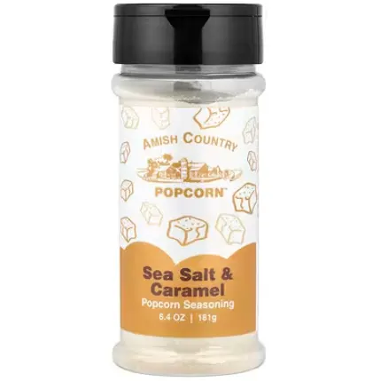Amish Country Popcorn, 爆米花调味料，海盐和焦糖 181g