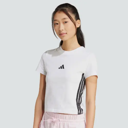 adidas 阿迪达斯 三条纹运动短款T恤