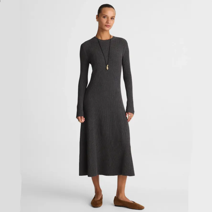 Madewell 圆领针织连衣长裙