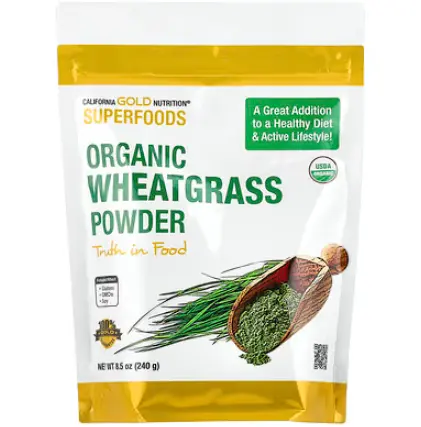 California Gold Nutrition, SuperFood，有机小麦草粉 240g