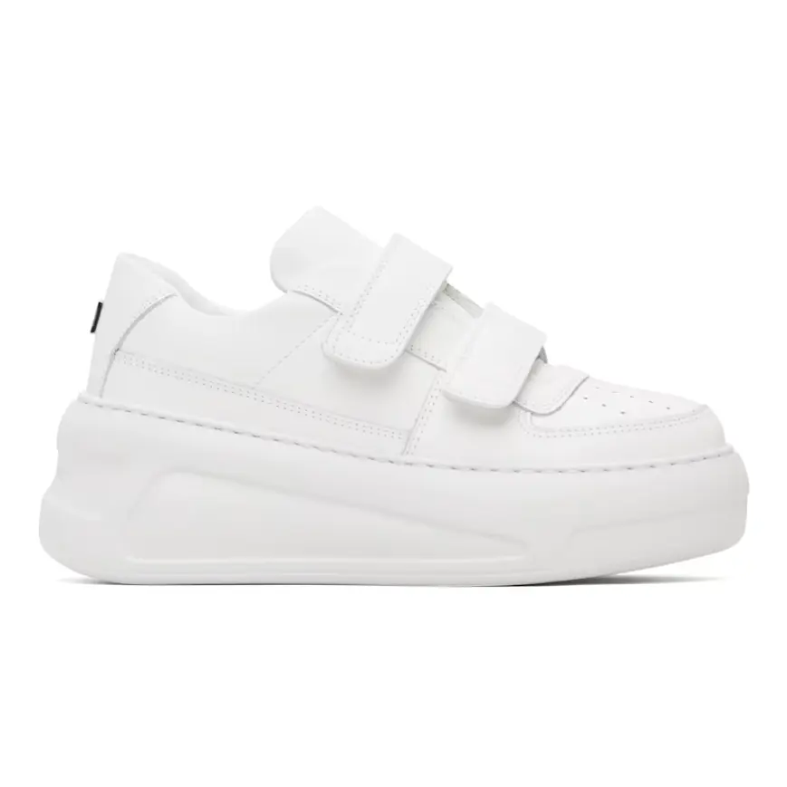 ACNE STUDIOS 白色 Velcro Strap Platform 运动鞋