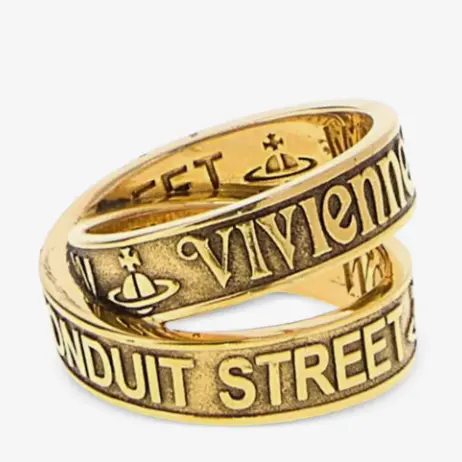 直邮大陆！Vivienne Westwood 西太后 Amos 古金色戒指