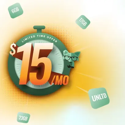 Mint Mobile：无限流量套餐特惠 $15/月