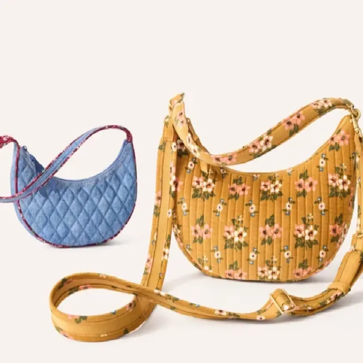 Vera Bradley：氛围感单肩包系列上新！丰富艺术印花、繁花、复古几何