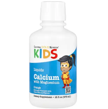 California Gold Nutrition, 儿童液体钙，含镁、维生素 D 和锌 473ml