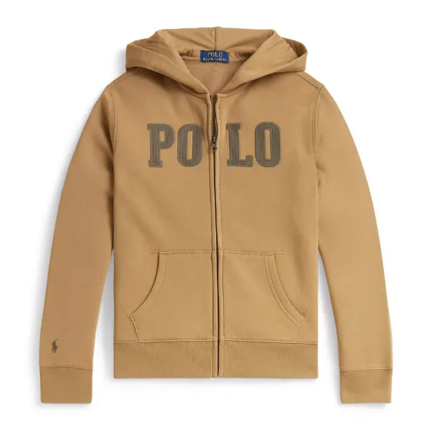 上新！Ralph Lauren 拉夫劳伦大童款抓绒全拉链连帽外套