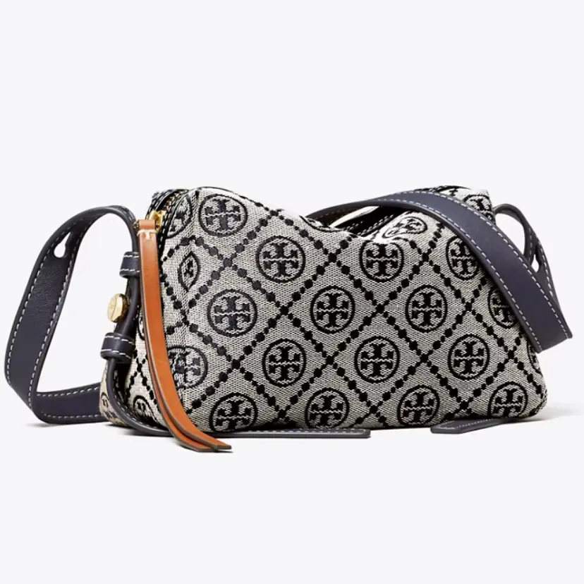 新款！Tory Burch 汤丽柏琦 Romy Soft老花斜挎包