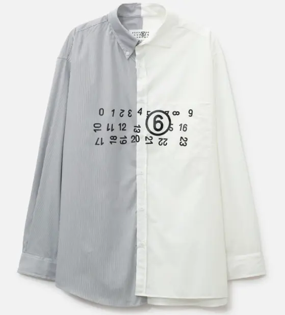 新品！MM6 Maison Margiela 不对称衬衫