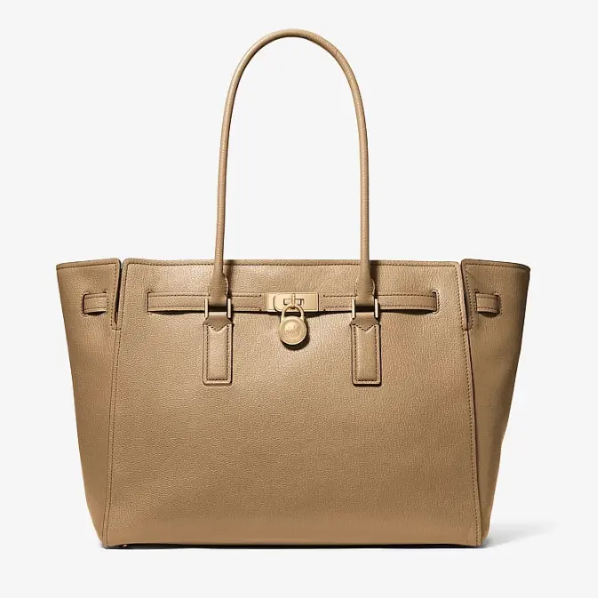 史低价！Michael Kors Hamilton 大号皮革托特包