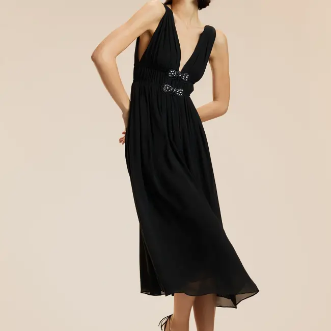 Cynthia Rowley Amelie 黑色连衣裙
