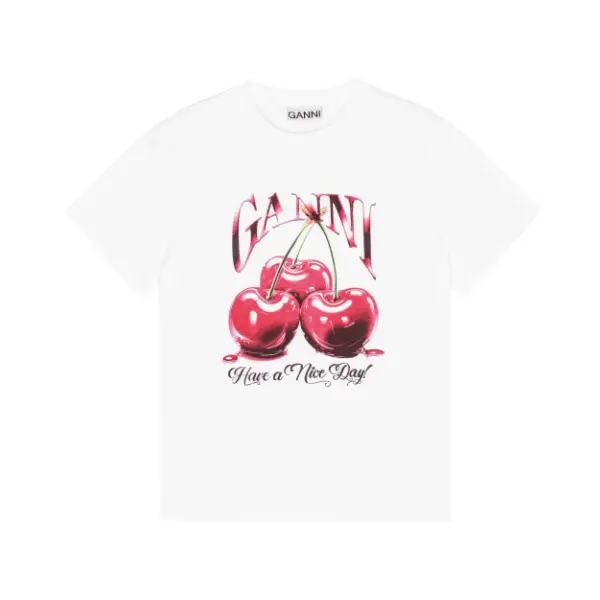 Ganni 樱桃印花T恤