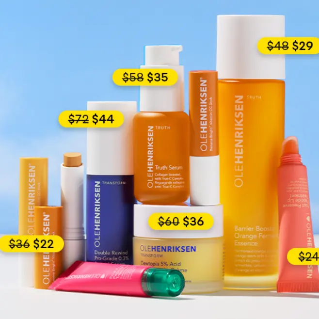 Ole Henriksen：劳工节大促！护肤热卖
