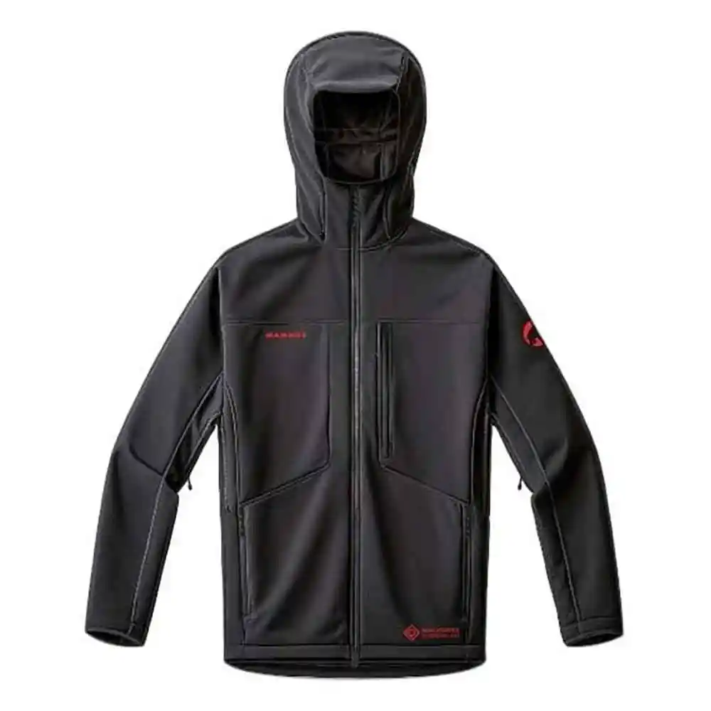 Mammut 猛犸象 Ultimate VIII 八代男士GTX户外软壳夹克 25周年限定版防风外套 黑色 L