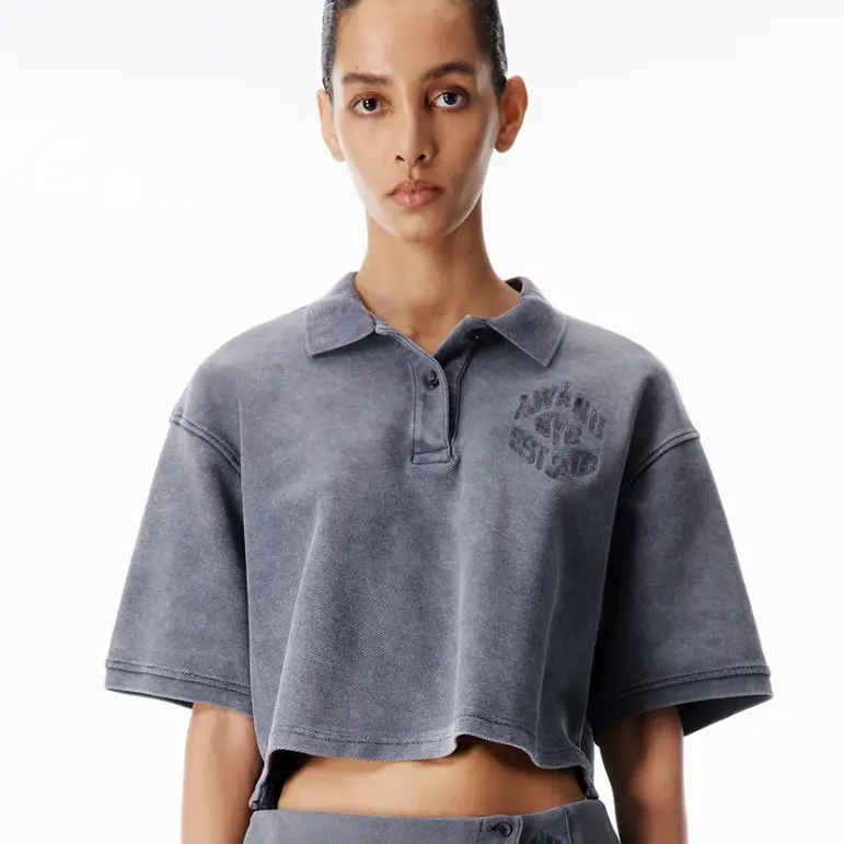 Alexander Wang 短款Polo上衣