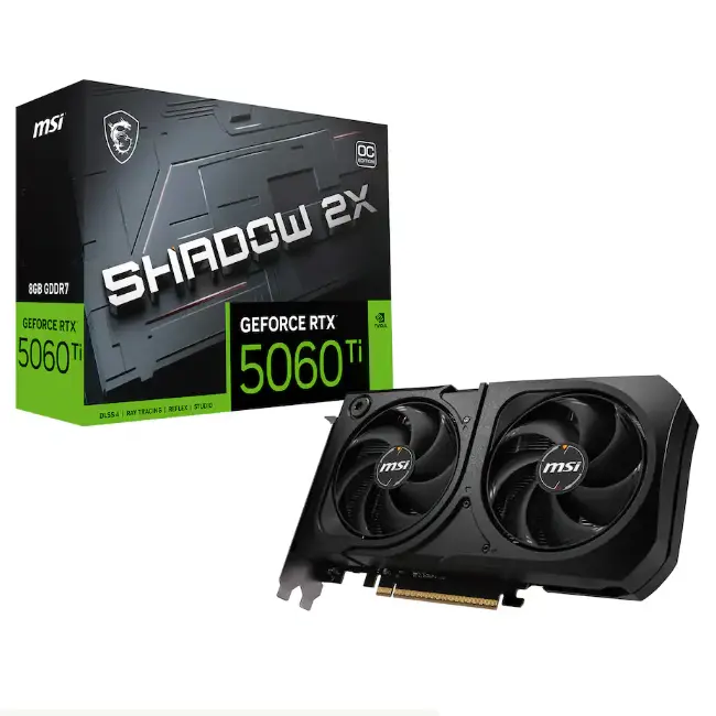 MSI 微星 RTX5060 Ti 8G SHADOW 2X OC PLUS 游戏显卡