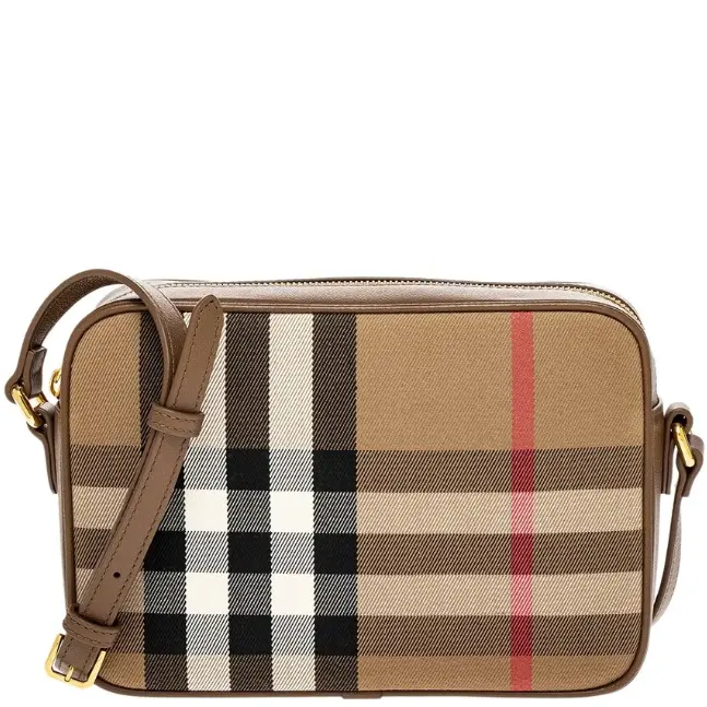 Burberry 巴宝莉格纹斜挎包