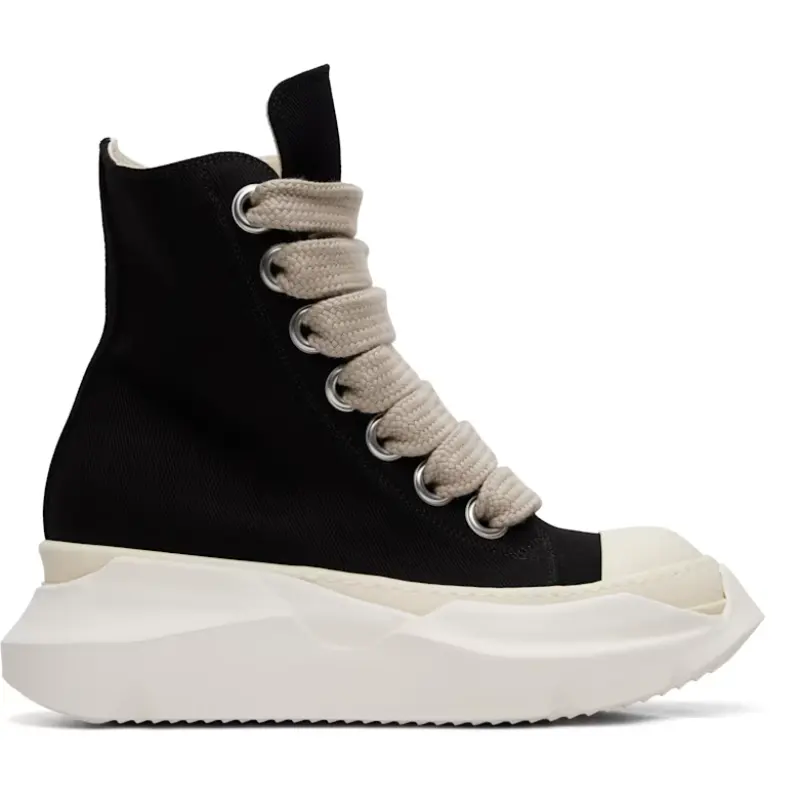 RICK OWENS DRKSHDW 黑色 Tower Jumbolace Abstract Sneaks 高帮运动鞋