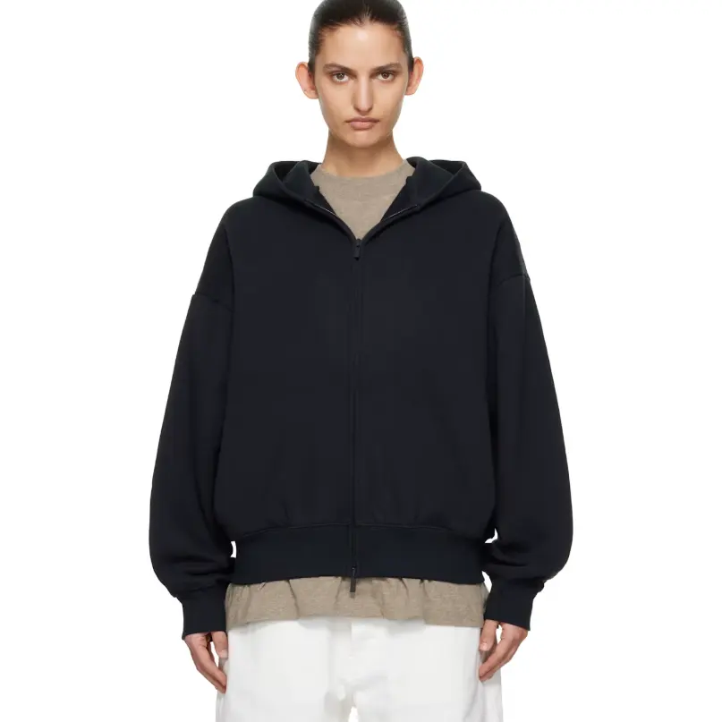 FEAR OF GOD ESSENTIALS 黑色 Classic Zip-Up 连帽衫