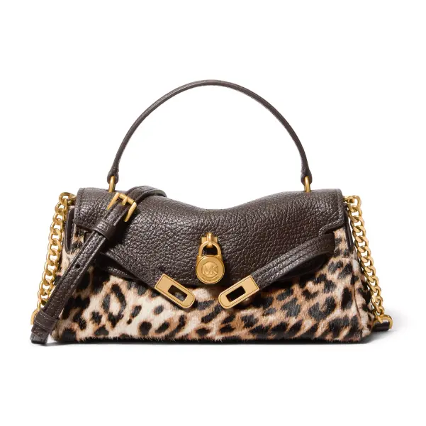 返礼卡！Michael Kors Hamilton Moderne 拼接款斜挎包