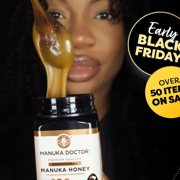 Manuka Doctor 英国官网：黑五早鸟促销！精选麦卢卡蜂蜜热卖