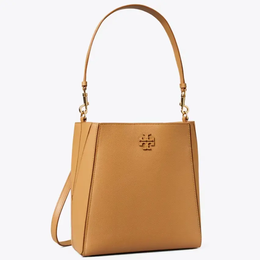 Tory Burch 汤丽柏琦 McGraw 水桶包 提拉米苏色