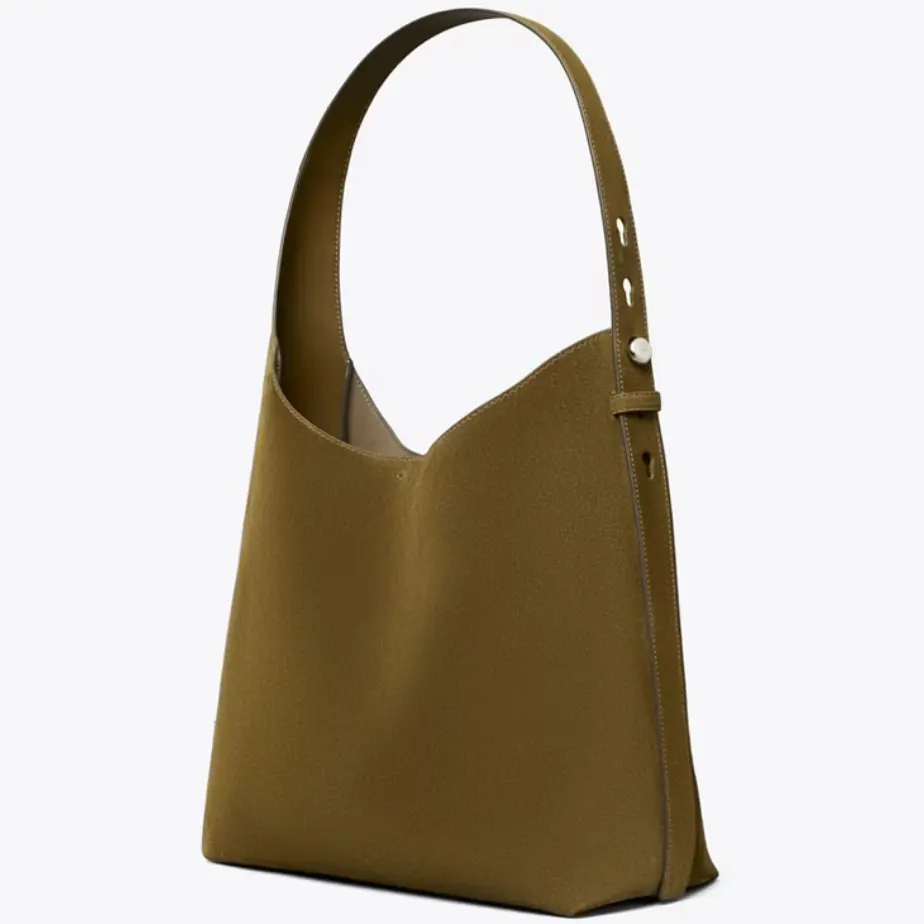 Tory Burch 汤丽柏琦 麂皮Hobo包