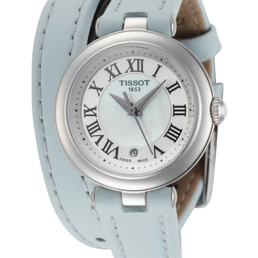Tissot 天梭 T‑Lady 贝丽思玛26mm白盘女士石英腕表