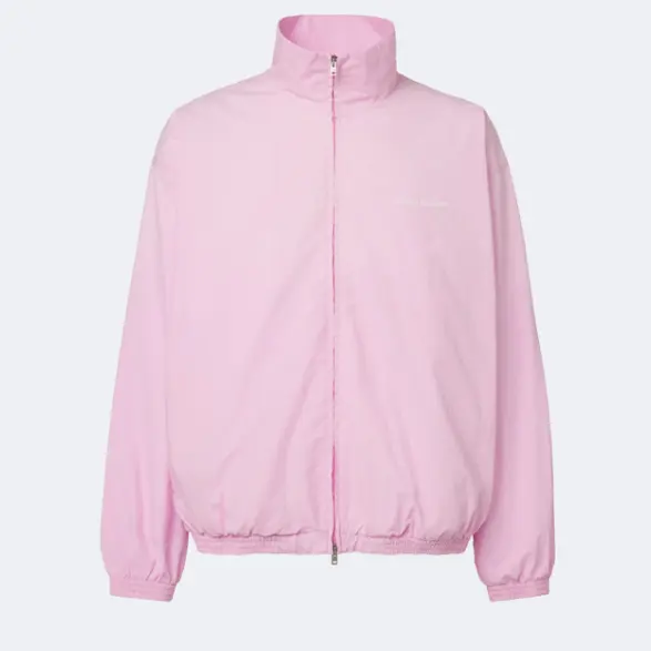 澳门站定价优势！ACNE STUDIOS 字母徽标粉色棉府绸外套