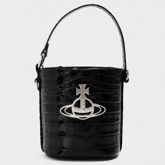 Vivienne Westwood 西太后 Viv Daisy Croc 鳄鱼纹水桶包