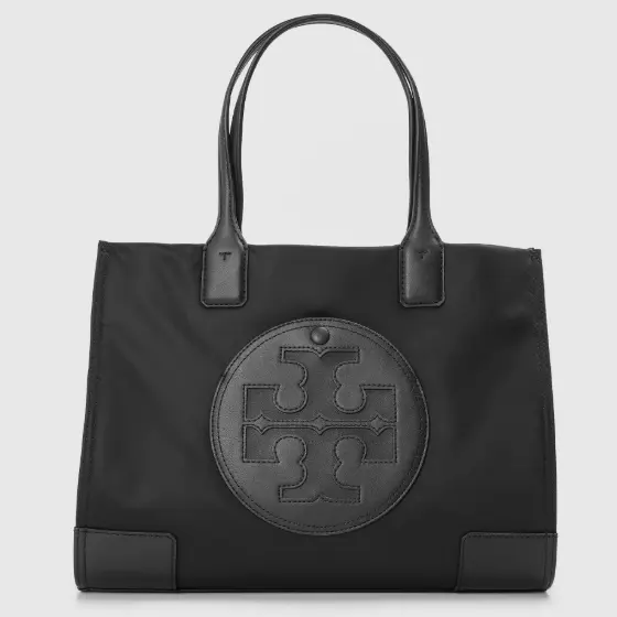 Tory Burch 汤丽柏琦 Ella 黑色小号托特包