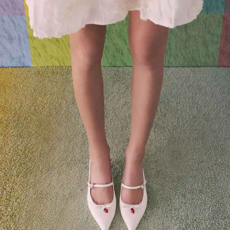 Charles & Keith US：折扣区特卖 草莓蝴蝶结露跟高跟鞋$71