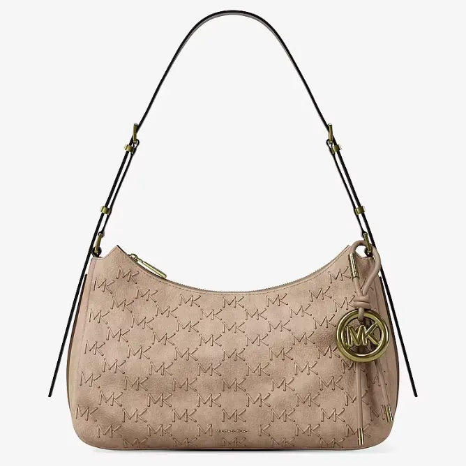 中古风十足！Michael Kors Nolita 中号老花单肩包