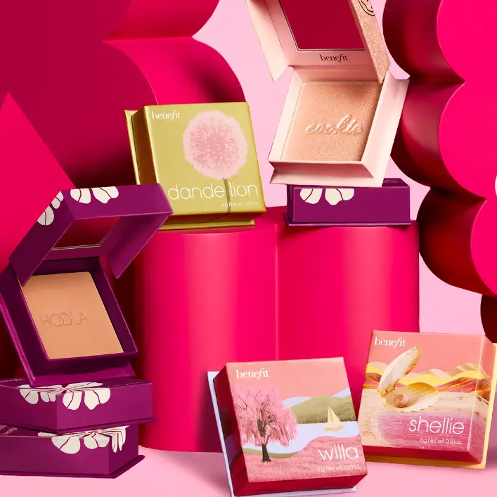 Benefit Cosmetics：精选彩妆闪促！入蒲公英腮红、珍珠高光等