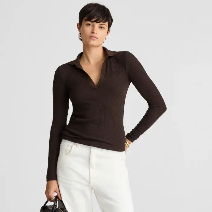 Madewell Polo针织长袖