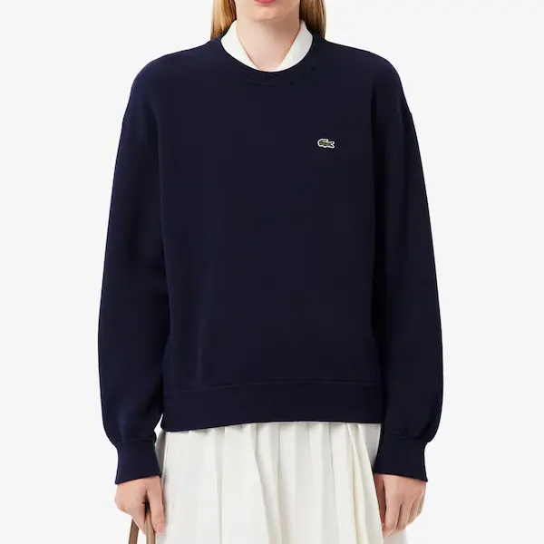 Lacoste 鳄鱼棉质圆领套头衫