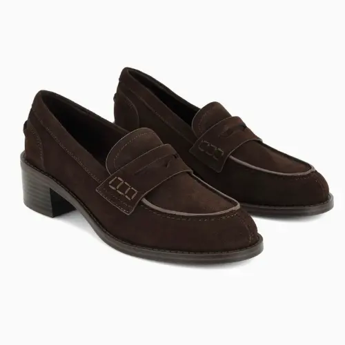 Nine West 玖熙 Vandel 绒面乐福鞋