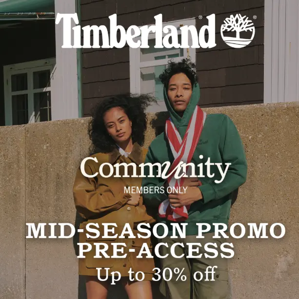 Timberland UK：添柏岚季中大促！会员提前享