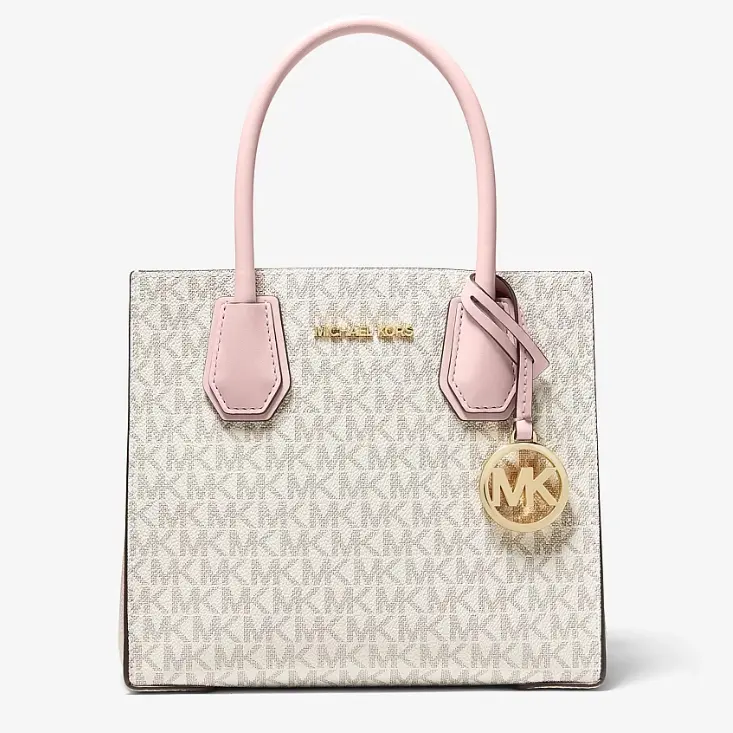 Michael Kors 粉白风琴包