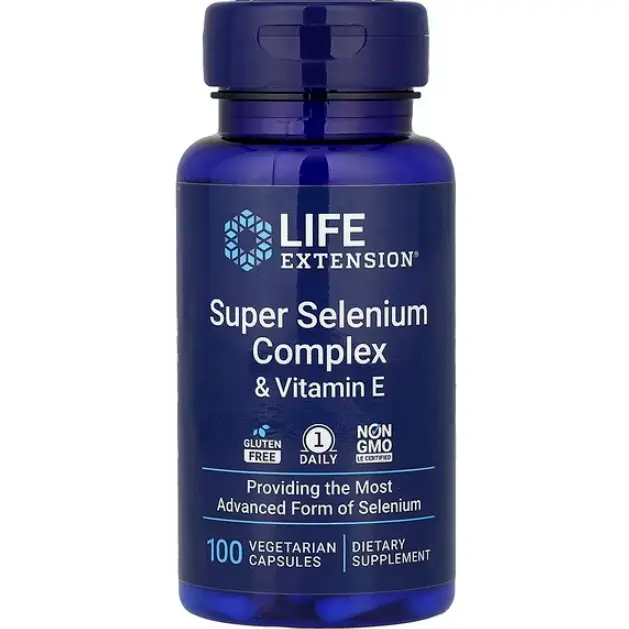 Life Extension, 超级硒复合物和维生素 E，100 粒素食胶囊
