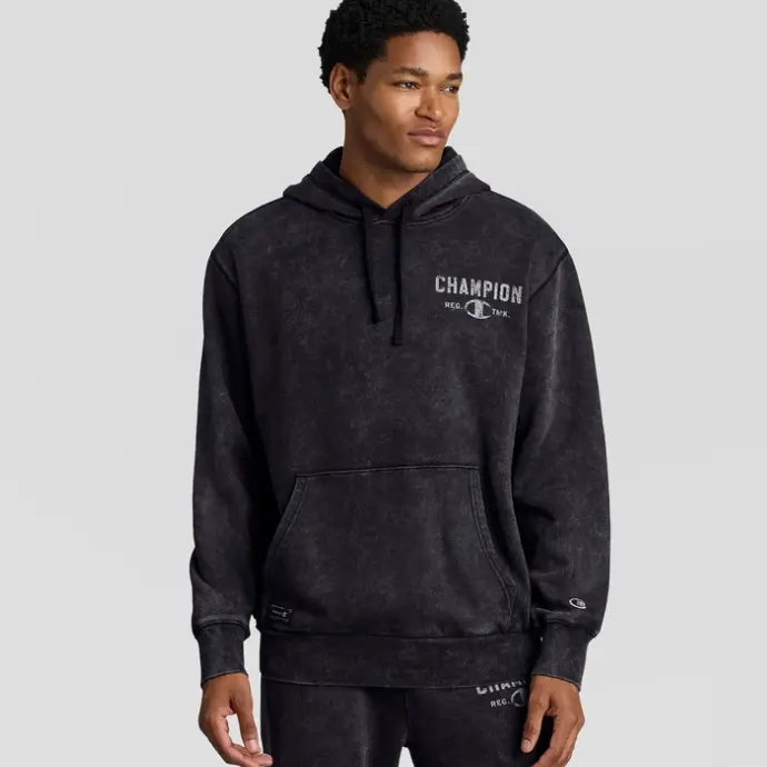 Champion 冠军 做旧风连帽卫衣