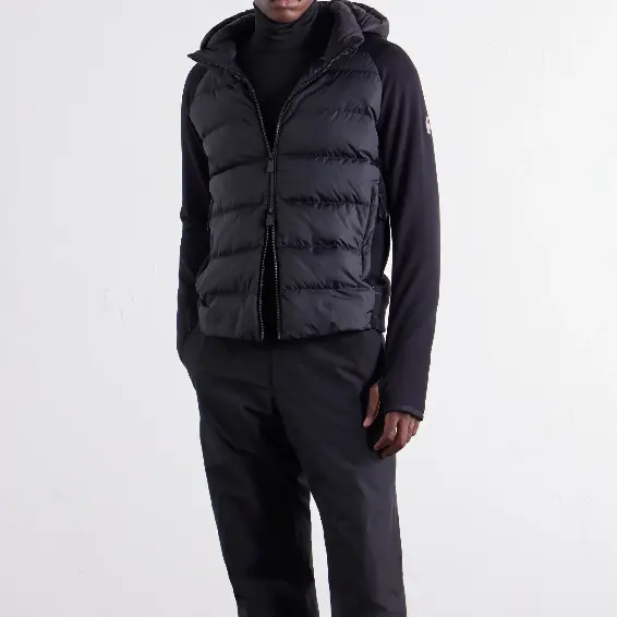 澳门站定价优势！MONCLER GRENOBLE 连帽绗缝防风高弹专业抓绒滑雪中间层